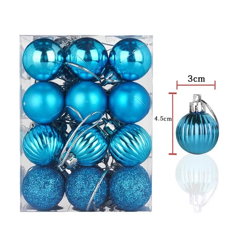 

2025 New Christmas Xmas Tree Ball Bauble Hanging Home Party Ornament Decoration Holiday Pendant Supplies Suministros NavideñOs Other небесно-голубой