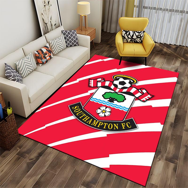 Southampton FC logotipas kilimas, tinkamas kaip neslystanti kilimėlis svetainei ar miegamojo sofai