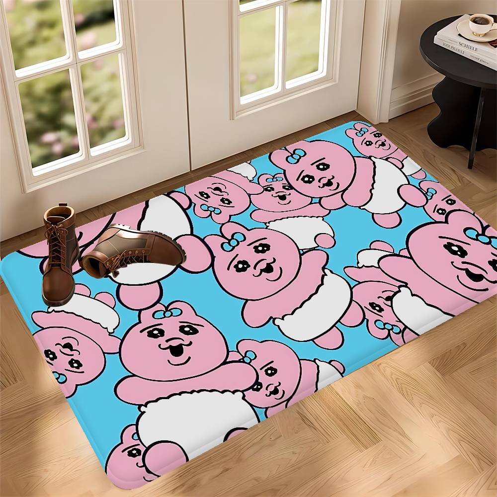 O-Opanchu Cute Usagi Room Mats Retro Multiple Choice Living Room Kitchen Rug Non-Slip Welcome Rug