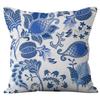 Nordic Style Blue and White Geometric High-end Pattern Pillow Cover Simple and Fashionable Home Sofa Cushion Cover Pillow Cover