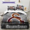 Galatasaray FC Pattern Bedding Home Decoration Birthday & Festival Gift (1 * Duvet Cover + 2 * Pillowcase, Without Core)