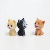 1PC Cute Vinyl Resin Nodding Puppy Dashboard Ornament Car Swing Toys Shaking Head Dog