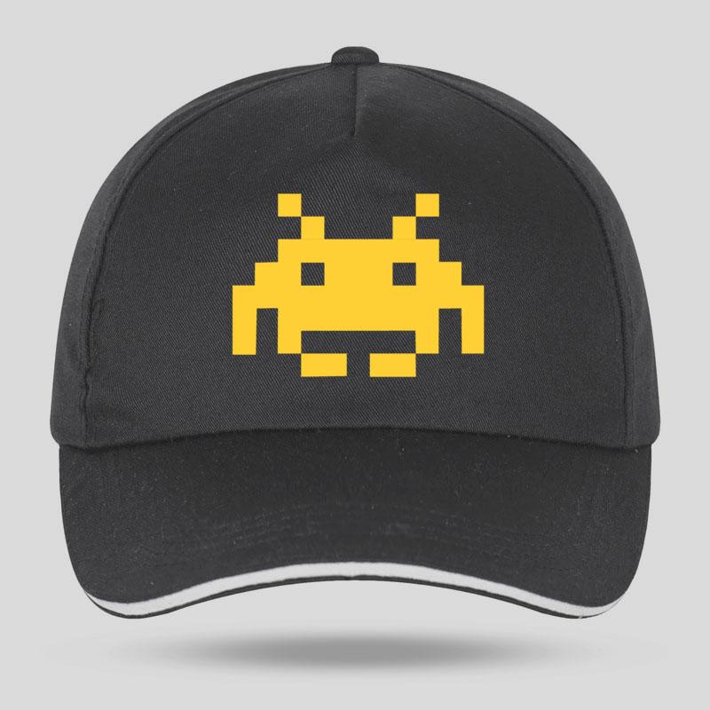 New Summer Fashion SPACE INVADERS Funny Print Baseball Caps for Unisex Women Hip Hop Cotton Trucker Cap Bone Dad Hats