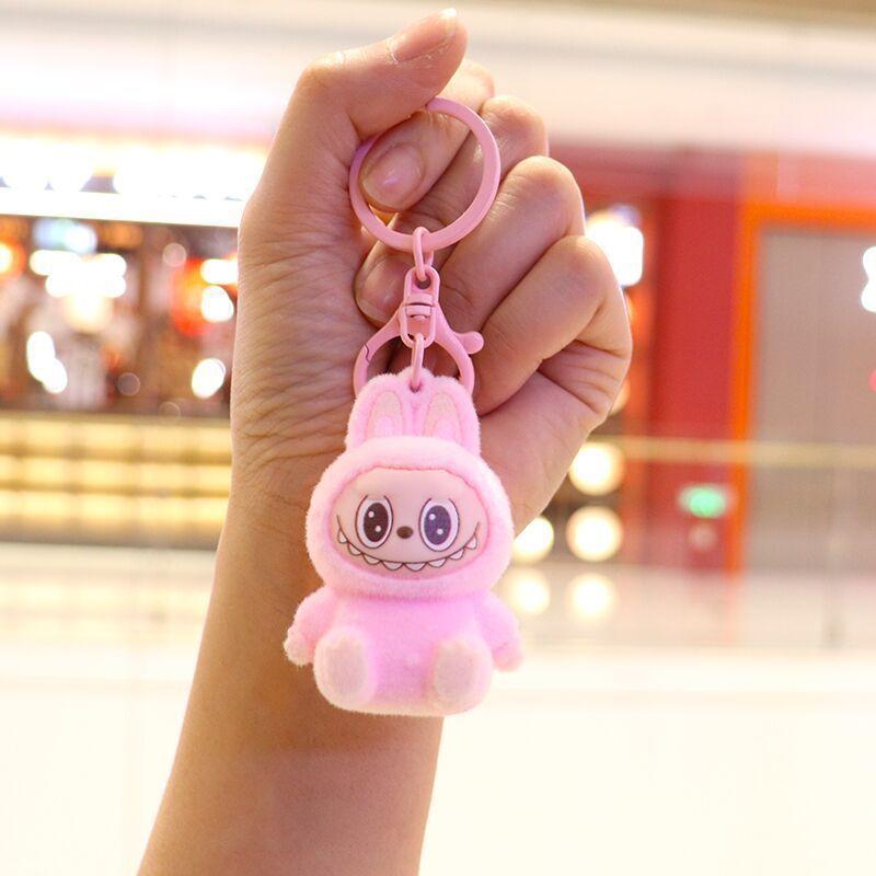 Flocking Small Animal Keychain Doll Bag Pendant