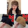 Corduroy Beret Hat For Women Autumn Winter With Breathable Warmth And Sun Protection