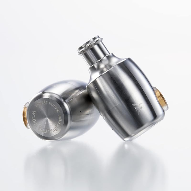 Radius HP-W200 Double V Series Stainless Steel Housing High-Resolution Audio Earphones: High-Resolution Audio, MMCX Detachable Cable, Stainless Steel