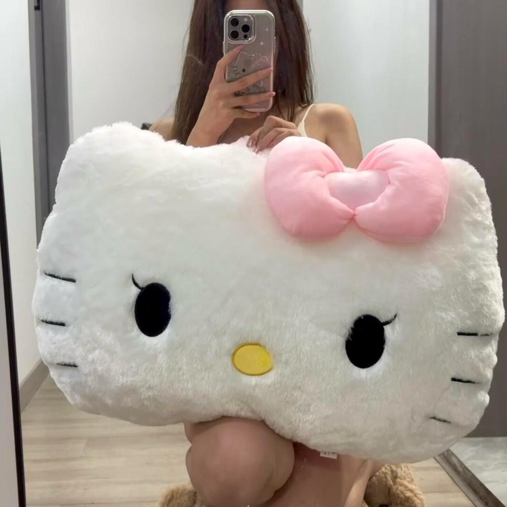 Giant Hello Kitty Plush Toy Very Soft White Cat Plushies Comfortable Huggable Doll Washable Xmas Gifts Girl