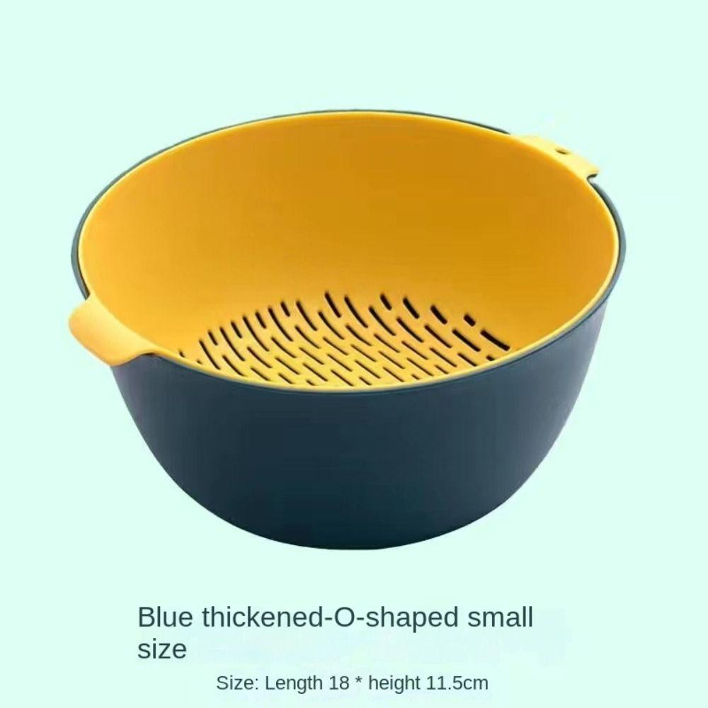 

Vegetable Cleaning Tool Plastic Drain Basket Drainer Vegetable Basket Kitchen yellow-S