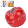 Tomato Shaped Mechanical Wind Up Timer Home Beauty Salon Rotating Count Down Timer