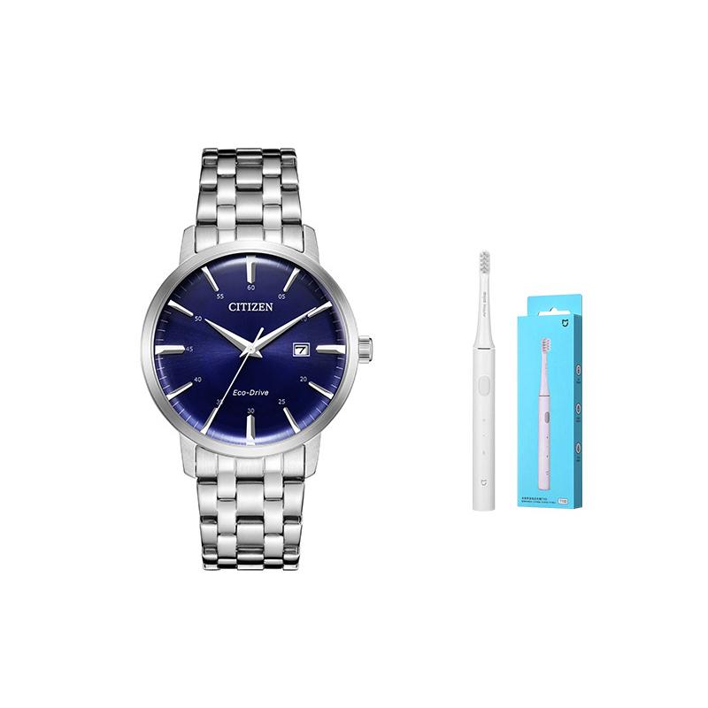 

Citizen Eco-Drive Series Fashion Business Waterproof Solar Quartz Movement Stainless Steel Watch Unisex watches Blue BM7461-85L Blue