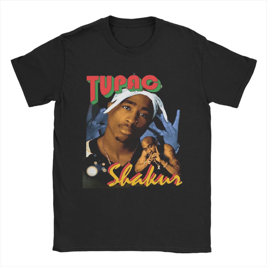 Tupac 2PAC Hip Hop Music T-Shirt Men Women Crazy Pure Cotton Tee Shirt O Neck Short Sleeve T Shirts Party Tops