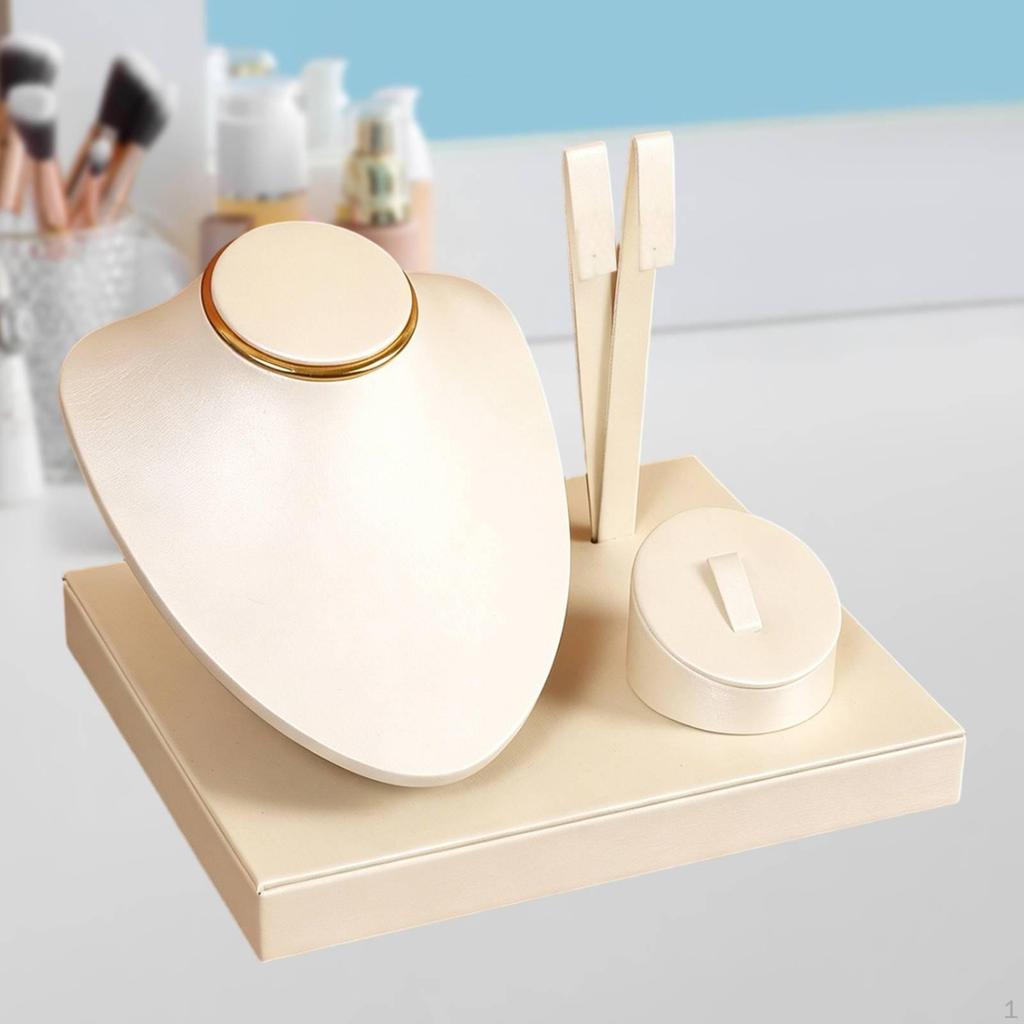 Jewelry Display Mannequin Stand Ear Holder Storage Necklace Organizer Showcase for Showroom
