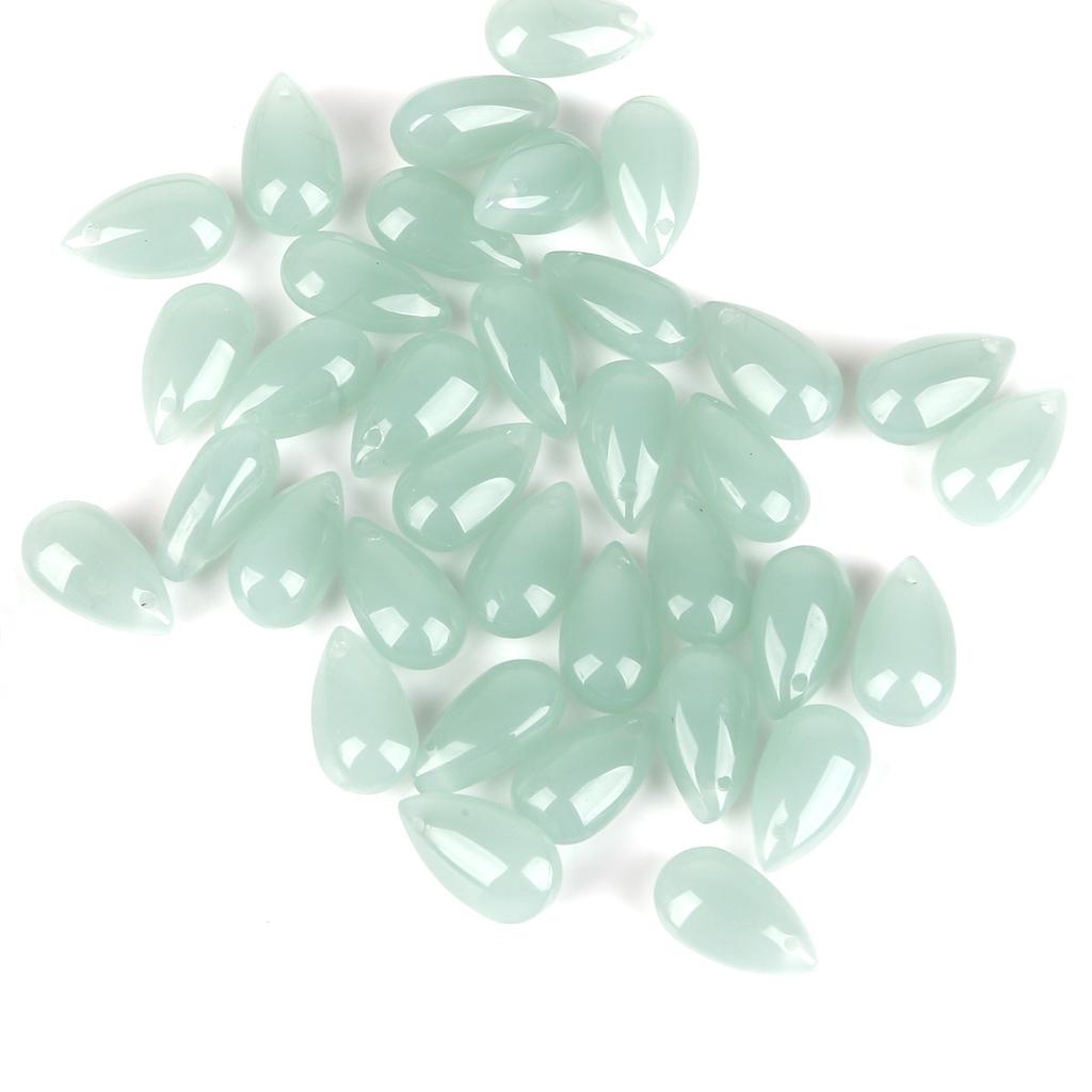 8*14mm Water Drop Czech Glaze Beads Handmade Diy Semi-transparent Teardrop Pendant Glass Accessories Material Loose Beads Beads for Jewelry Making