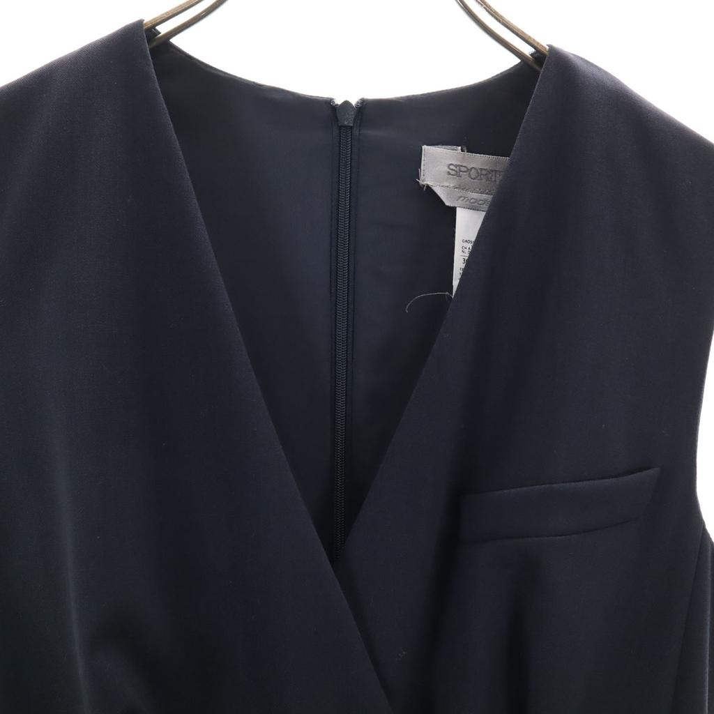 Sportmax Wyprodukowano we Włoszech Bez rękawów Kombinezon 34 Granatowy Damski Używany