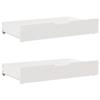 Under-bed Drawers 2 Pcs White 95x55x16 Cm Solid Pine Wood