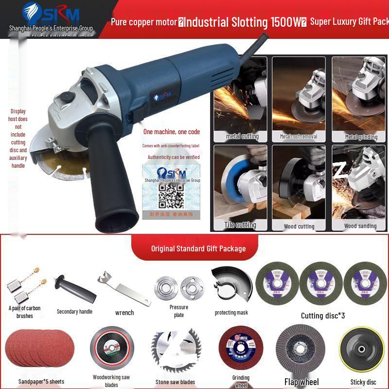 Wysokomocowa szlifierka kątowa w całości miedziana: Wielofunkcyjne ręczne narzędzie do szlifowania i polerowania