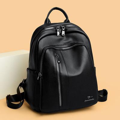 Vintage Fashion Bag Spring/summer Soft Leather Backpack Female Senior Sense Bag Niche Travel Backpack