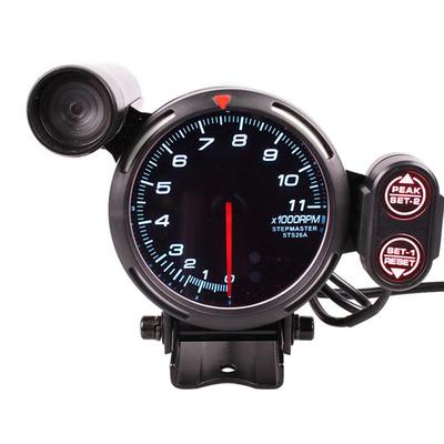 3,5 Zoll Durchmesser Auto-Tachometer Drehzahlmesser 0-11000 U/min mit 7-Farben-Hintergrundbeleuchtung