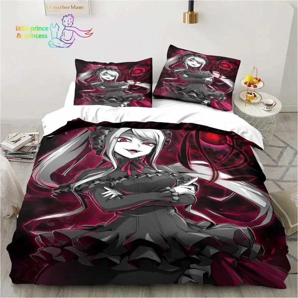 3D Print Albedo Overload Bedding Set Single Twin Full Queen King Size Bed Set Bedroom Hentai Anime Girl Bedding Gift