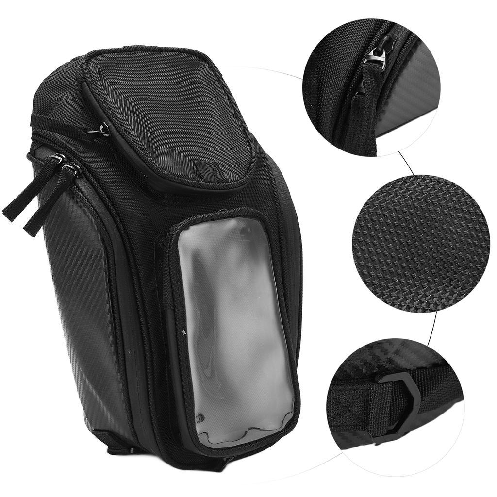 Motorcycle Tank Bag Decorative Backpack Oxford Cloth Waterproof Wear Resistant for Riding