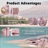 Portable Mini Bladeless Fan Hands Free Clip On Waist Shirt Cooling Fan 3 Speed Silent for Camping Hiking Office