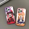 Date A Live Cartoon Phone Case For IPhone 17 16 15 14 13 12 11 Pro MAX Matte Shockproof Back Anti Fall Matte Cover