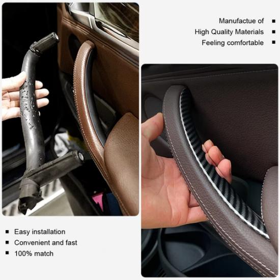 3PCS For 2014-2018 BMW X5 X6 F15 F16 F85 Inner Handle Interior Door Panel Cover