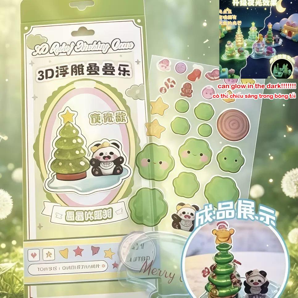 

3D Crystal Stickers Fun Stacking Series Children s Toys Exchange Stickers Cute Relief Stickers School Office Supplies Stationery