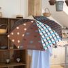 Korean Style Sun & Rain UV Protection Umbrella for Women - Manual Foldable with Curved Hook and Black Glue Sunshade