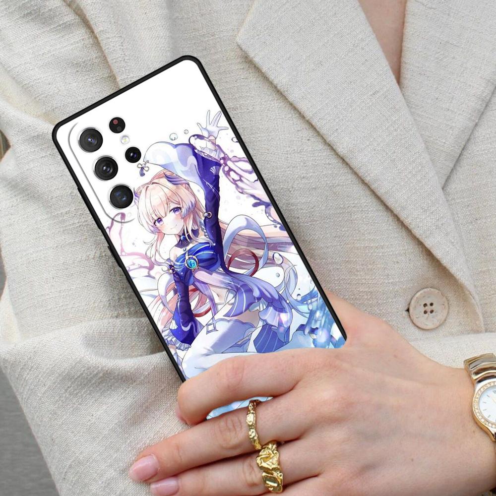 Fashion Genshin Impact Sangonomiya Kokomi Cell Phone Case for Samsung Galaxy S26 Ultra S25 S24 S23 S22 S21 S20 Note10 Cover