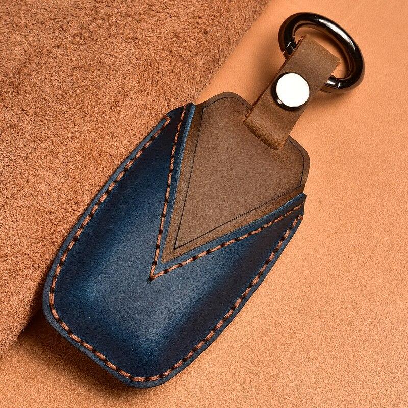 New Leather Car Remote Key Case Cover For Haval Jolion 2021 H9 F7 Accessories Ring Protect