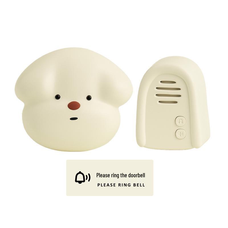 Wanglai Wireless Doorbell: Stylish Design, Pleasant Tone, Long-Range Entry Alert with Self-Powered Button покинуть белый