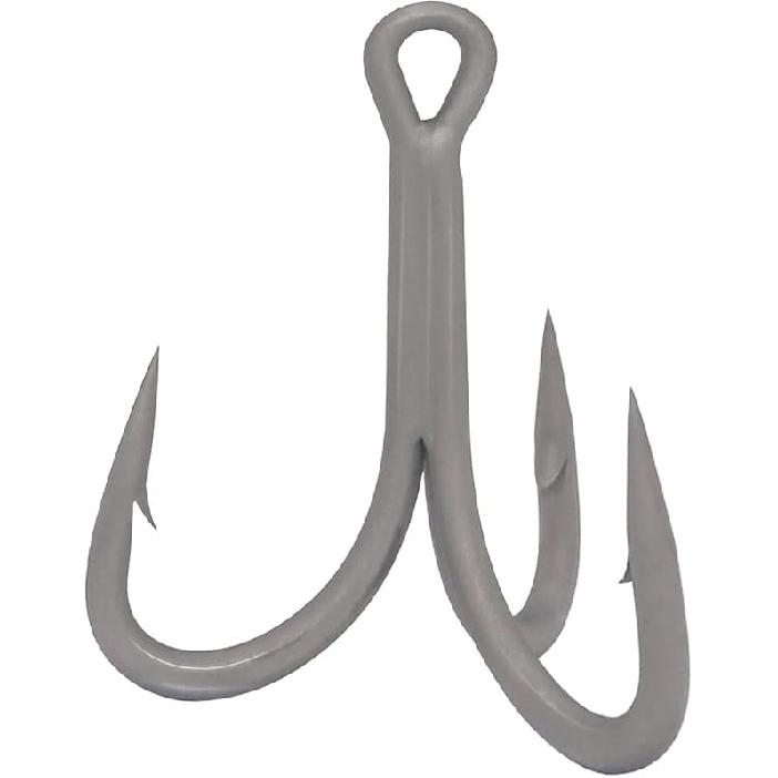 4X-Treble-Hooks-Saltwater-Big-Game-Fishing-Hooks Ultra Strong Stainless Size 3/0 1/0 2/0 4/0 5/0 #1 Pack of 10