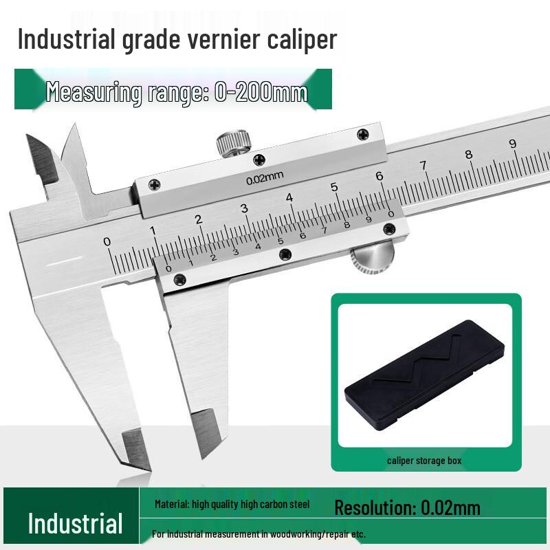 High-Precision Industrial Grade Stainless Steel Vernier Caliper Standard