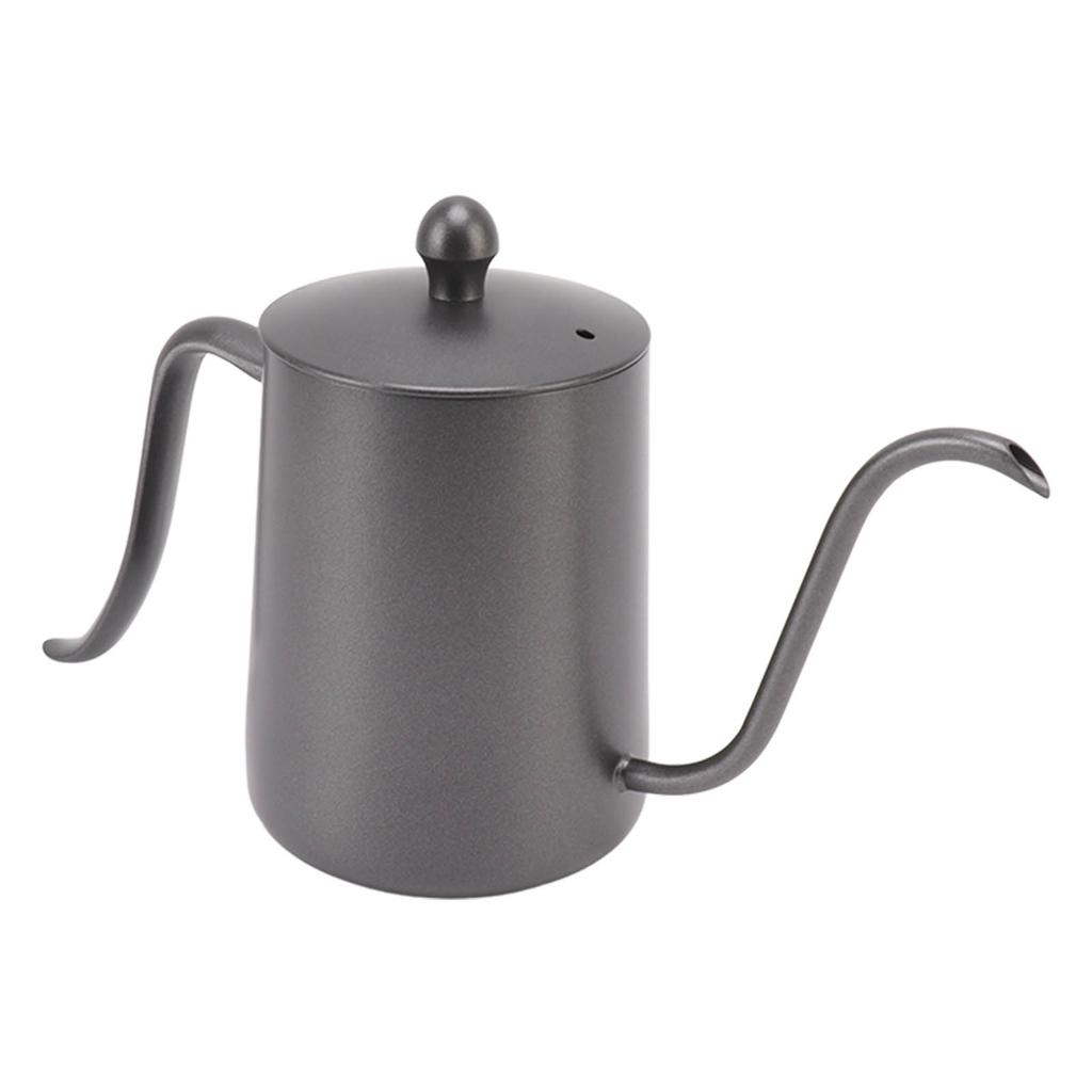 Ausguss Kaffeekanne Professionell 600ml Fassungsvermögen Edelstahl Schwanenhals Kaffeekessel für Zuhause