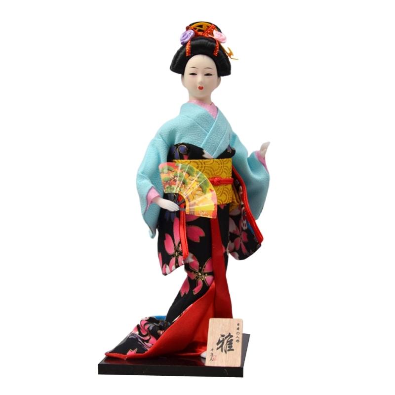 12Inch Japanese Kimono Toy Ornament for Restaurant and Home Decoration with Elegant Designing Optional