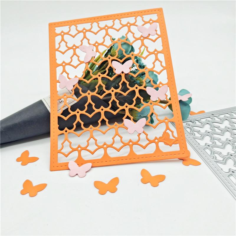 Butterflies Frame Metal Dies for DIY Scrapbooking Cutting Templates for Cardmaking, Paper Art Craft Supplies
