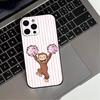 Mokey C-Curious G-Georges  Phone Case For iPhone 17,16,15,14,13,12,11 Plus,Pro Max,XS,Soft Silicone Black Cover