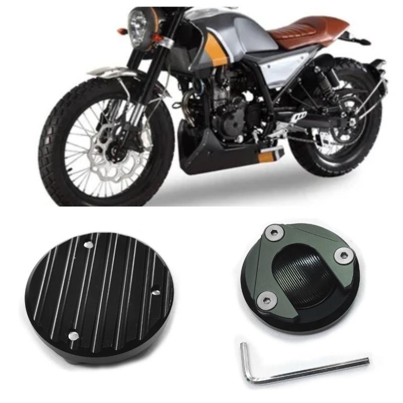 For FB Mondial HPS 125 HPS 300 Hipster HPS125 Motorcycle Kickstand Foot Side Stand Enlarge Extension Pad Shelf Stop