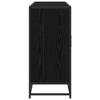 Sideboard Black Oak 134 x 35 x 76 cm Engineered Wood