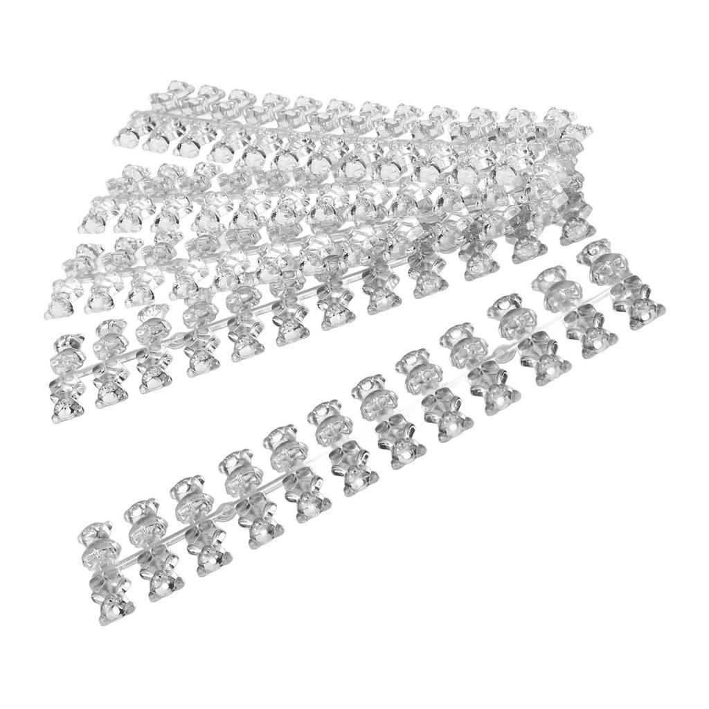 120Pcs Bear Shape Nail Color Display Card Nail Tips Color Chart Nail Art Practice for Manicurists Nail Salons