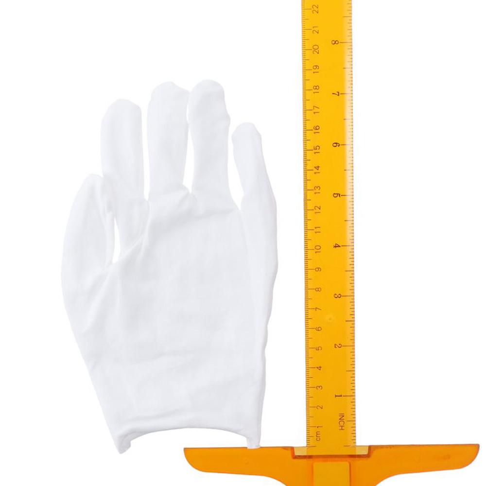 3 Pairs White Moisturizing Gloves Pure Cotton Costume Gloves Work Gloves  Cleanliness and Hygiene