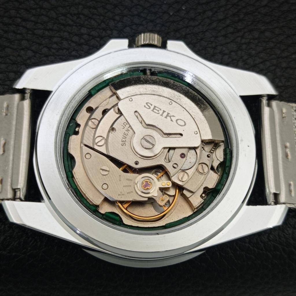 VINTAGE SEIKO 5 AUTOMATIC REFURBISHED JAPAN MENS MOVABLE BEZEL WATCH A443315-1