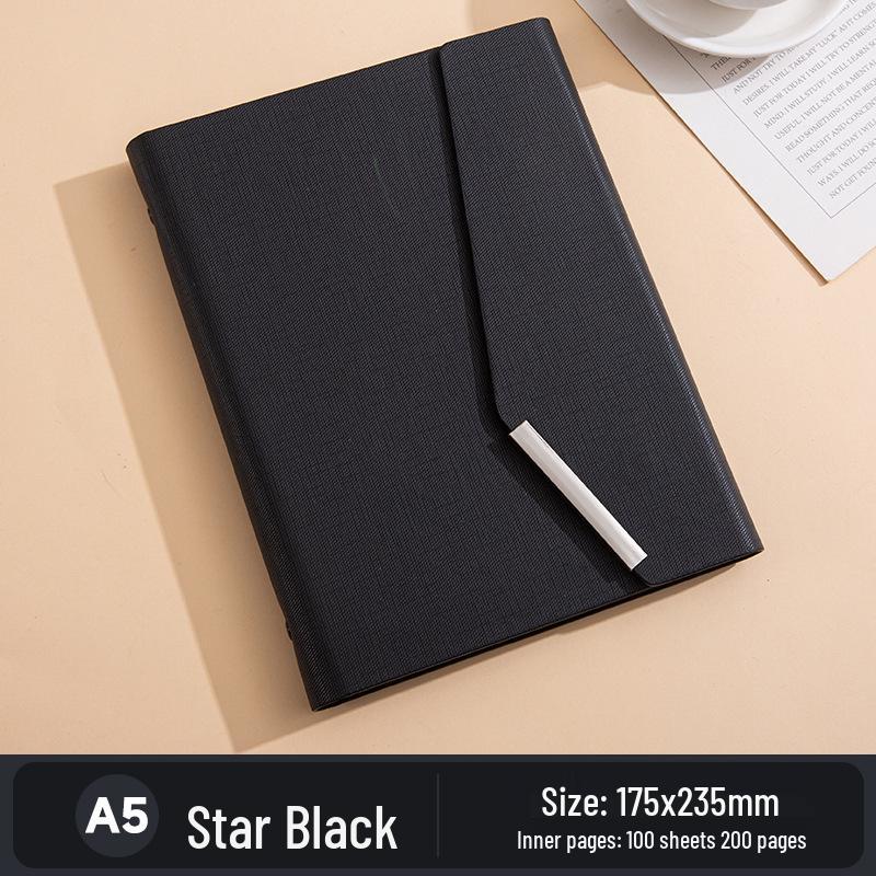 A5 Business Hardcover Notizbuch Geschenkset: Nachfüllbarer dreifach faltbarer Notizblock, Personalisierbares Souvenir.