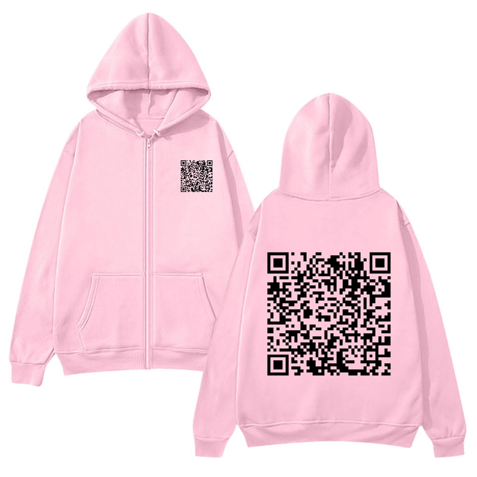 

Мужская и женская повседневная мода, одинаковая толстовка с капюшоном и принтом M розовый