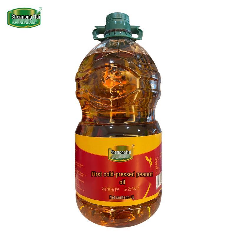 Shennongmai First-Grade Cold-Pressed Peanut Oil 5L