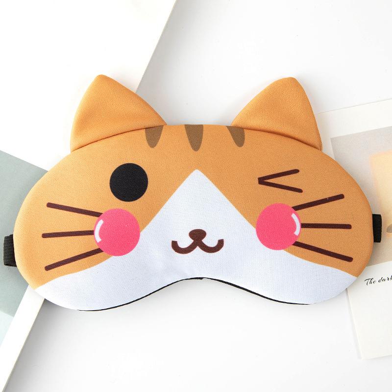 Anime Sleeping Eye Mask Søt Blindfold Eye Cover Mask Eyepatch Reise Hjem Øyne Slapp av Maske Øyenskygge