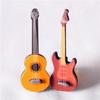 Mini Guitarra Miniatura para 1:6 1:12 Instrumentos Musicais para Casa de Bonecas Adereços de Foto Modelo de Casa de Bonecas Decorações para Casa para Crianças
