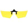 Non-polarized Rimless Clip on For Men Women Polygon Flip Up Sunglasses Night Vision Driver Fishing Eyeglasses