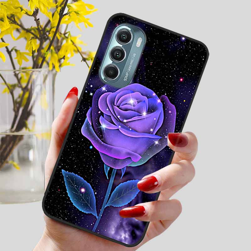 Fashion Lovely Cute Black TPU Silicone Phone Cover for Motorola Moto G Stylus 4G 5G 2022 Protect Soft Bumper Shells Coque Capa